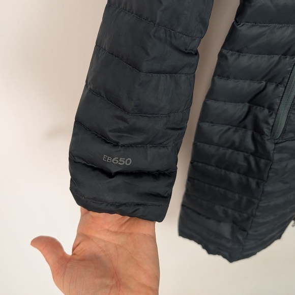 Eddie Bauer Black Quilted Hooded Jacket - Picture 6 of 12